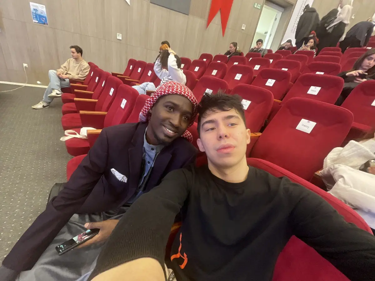 Husan Mavlonov with international friends in Turkey, 2024
