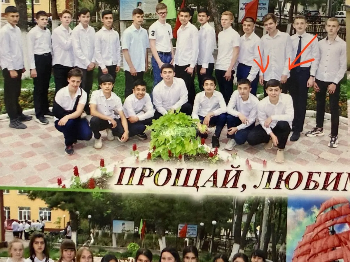 Husan Mavlonov in school, Tashkent, 2021