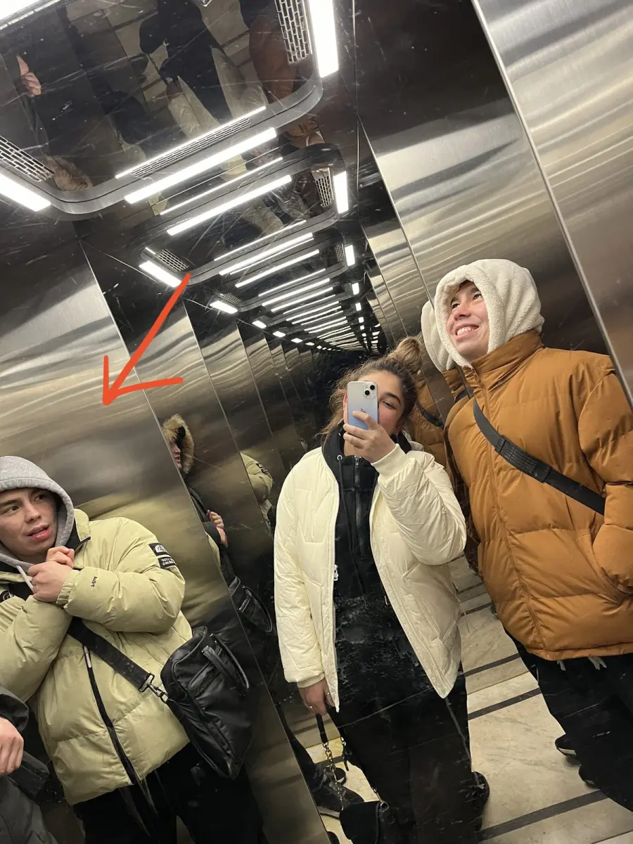 Husan Mavlonov in Tashkent with his twin brother, 2022